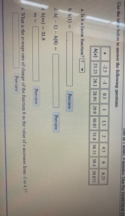 Solved Due in nours, 9 minutes. Due Fri 10/09/2020 12 Use | Chegg.com