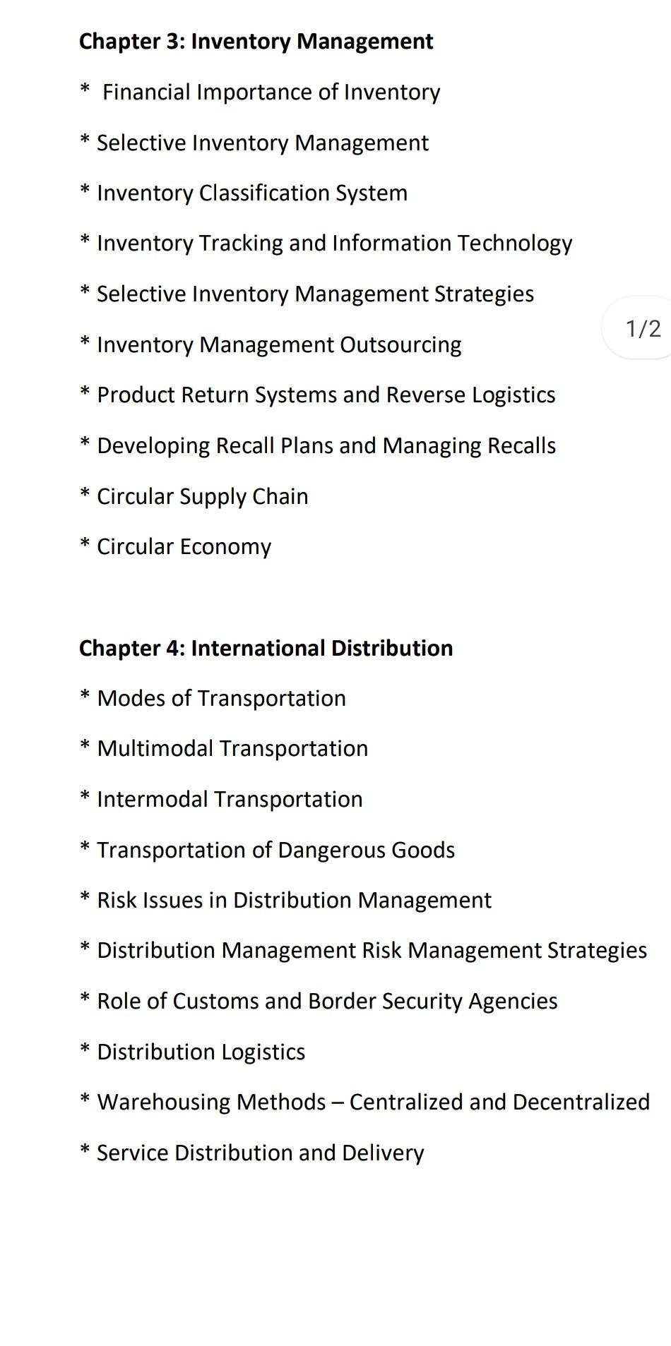 Solved Chapter 3 Inventory Management Financial Chegg Com