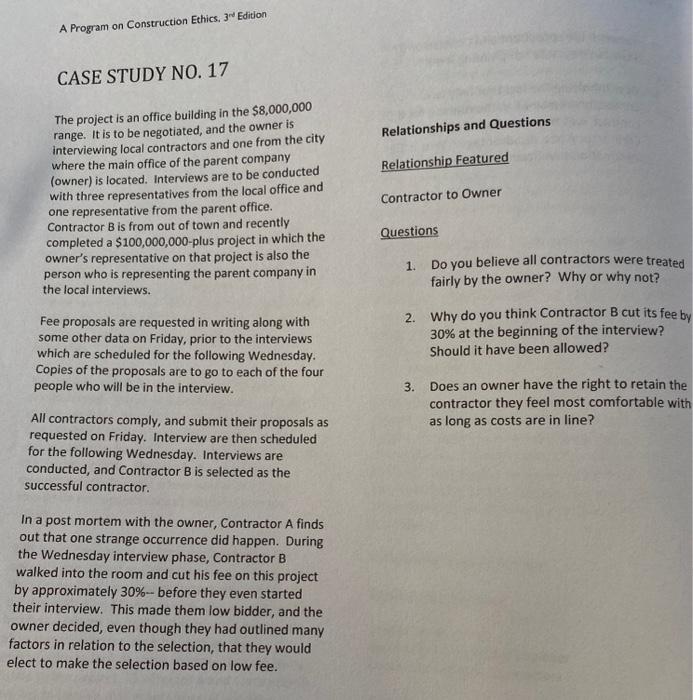 Solved please read the case study and provide a 100 word | Chegg.com
