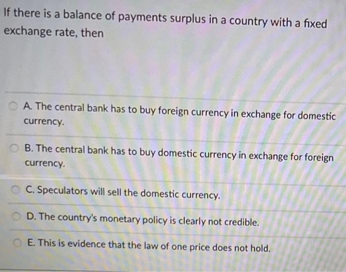 What Happens In A Balance Of Payments Surplus