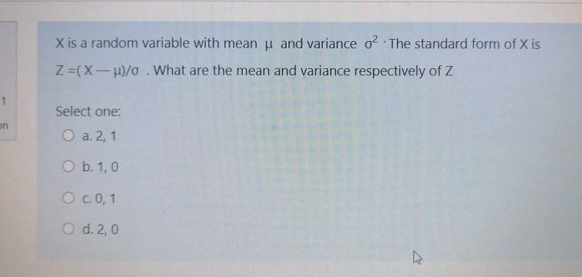 Solved X is a random variable with mean u and variance ol. | Chegg.com