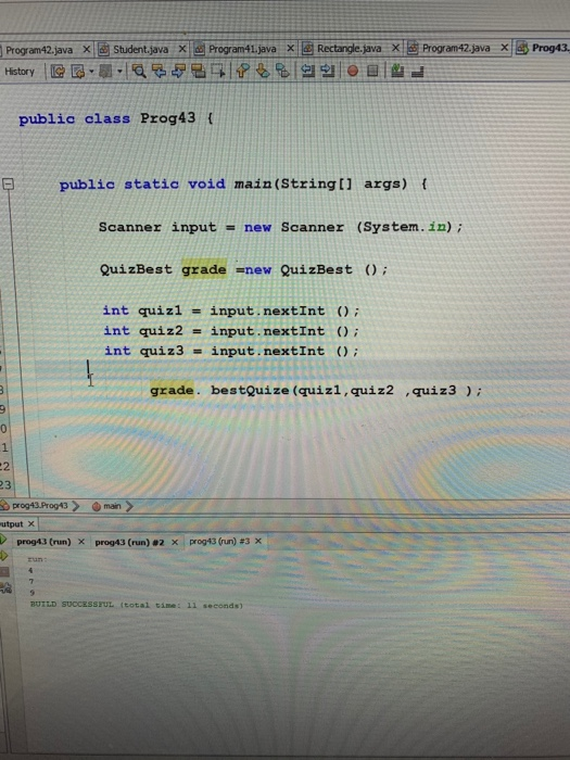Solved ava Program 42.java X Student.java X Program41.javax | Chegg.com