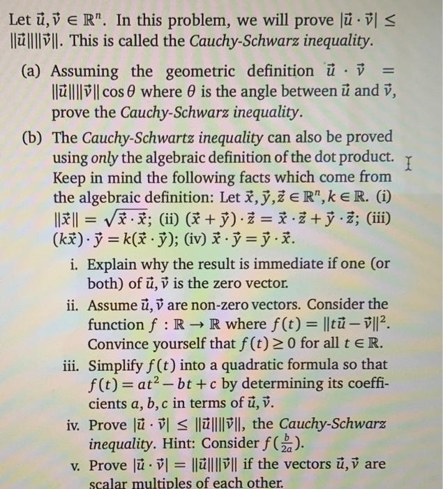 Solved I Letu V E R In This Problem We Will Prove Lu Chegg Com