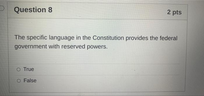 The specific language in the Constitution provides | Chegg.com