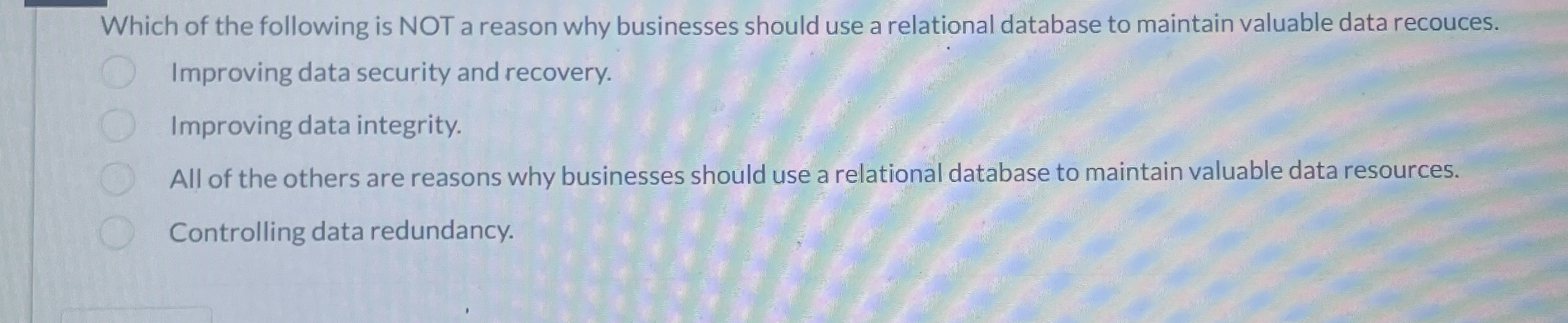 Solved Which of the following is NOT a reason why businesses | Chegg.com