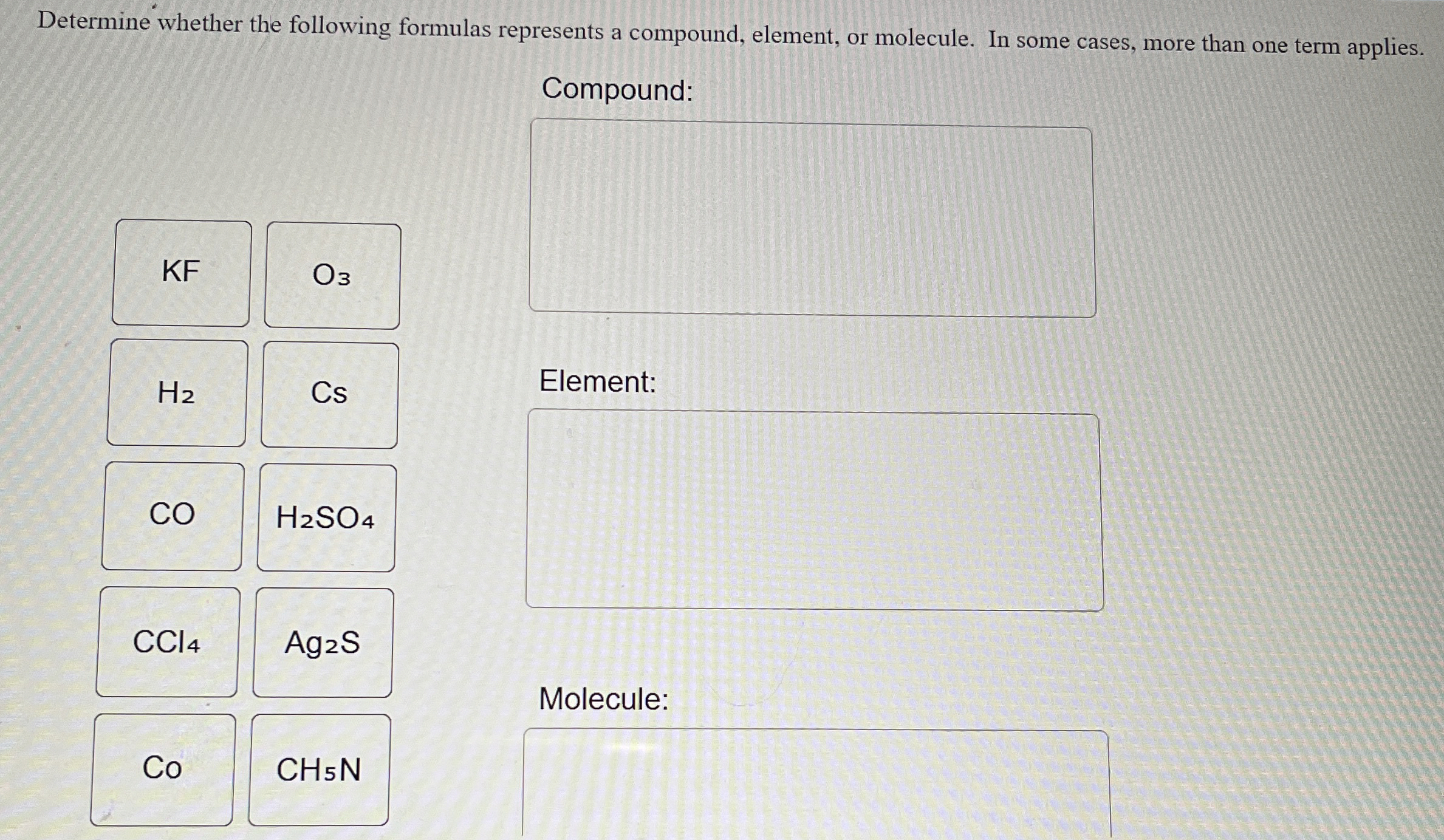 Solved Determine Whether The Following Formulas Represents A Chegg Com