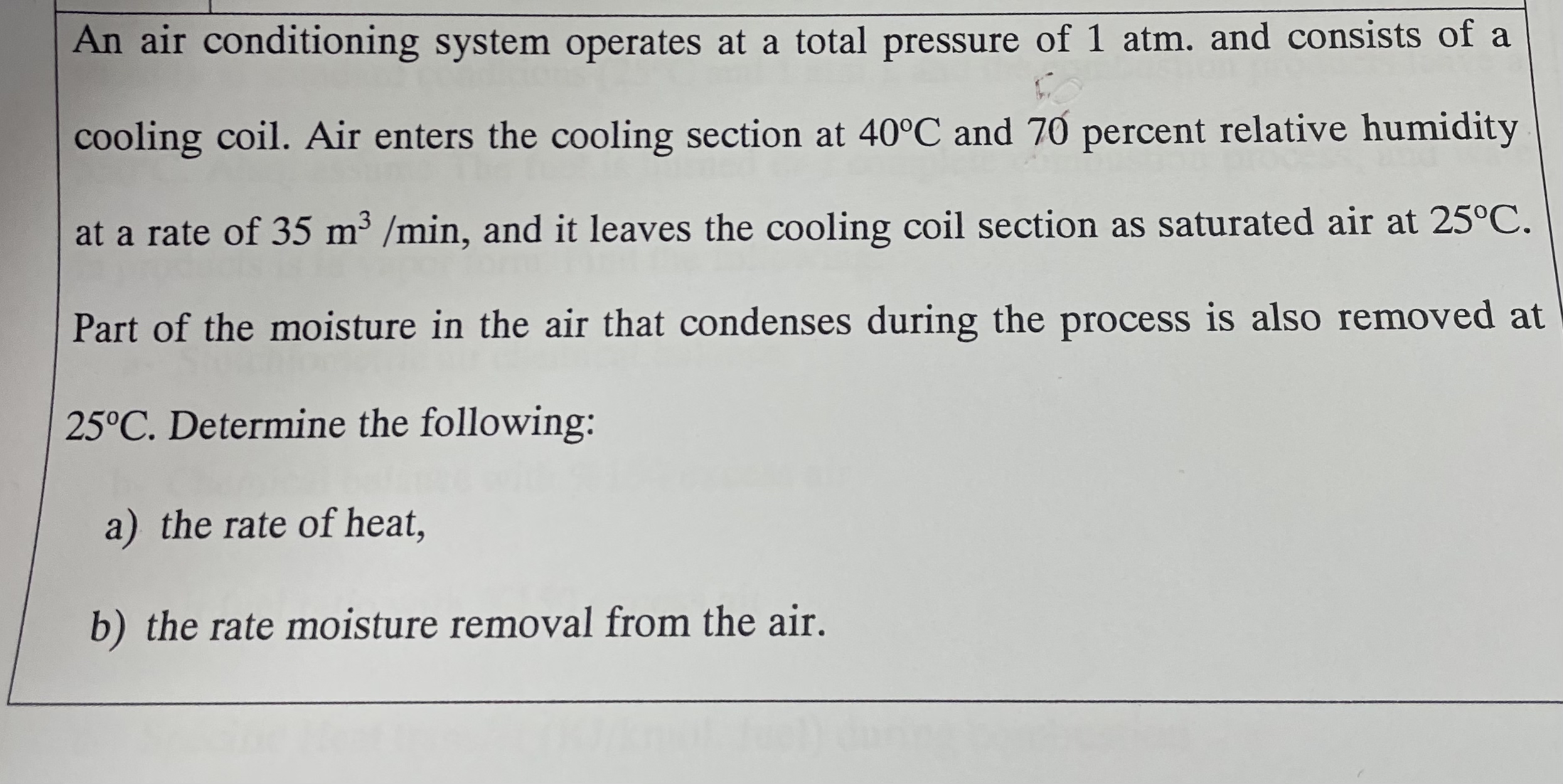 An air conditioning system operates at a total | Chegg.com