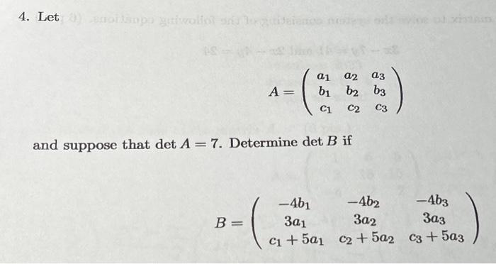 Solved \\[ A=\\left(\\begin{array}{lll} A_{1} & A_{2} & | Chegg.com