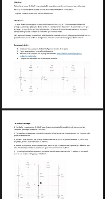 Oejetiess: Conpatar lon reultados con los valores del Mitwer. Introduccidn Greves de Prictich 1. Euablecin las eciacionen de