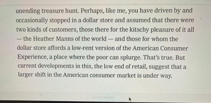 Solved: How Dollar Stores Really Make Their Money. One Ess... | Chegg.com