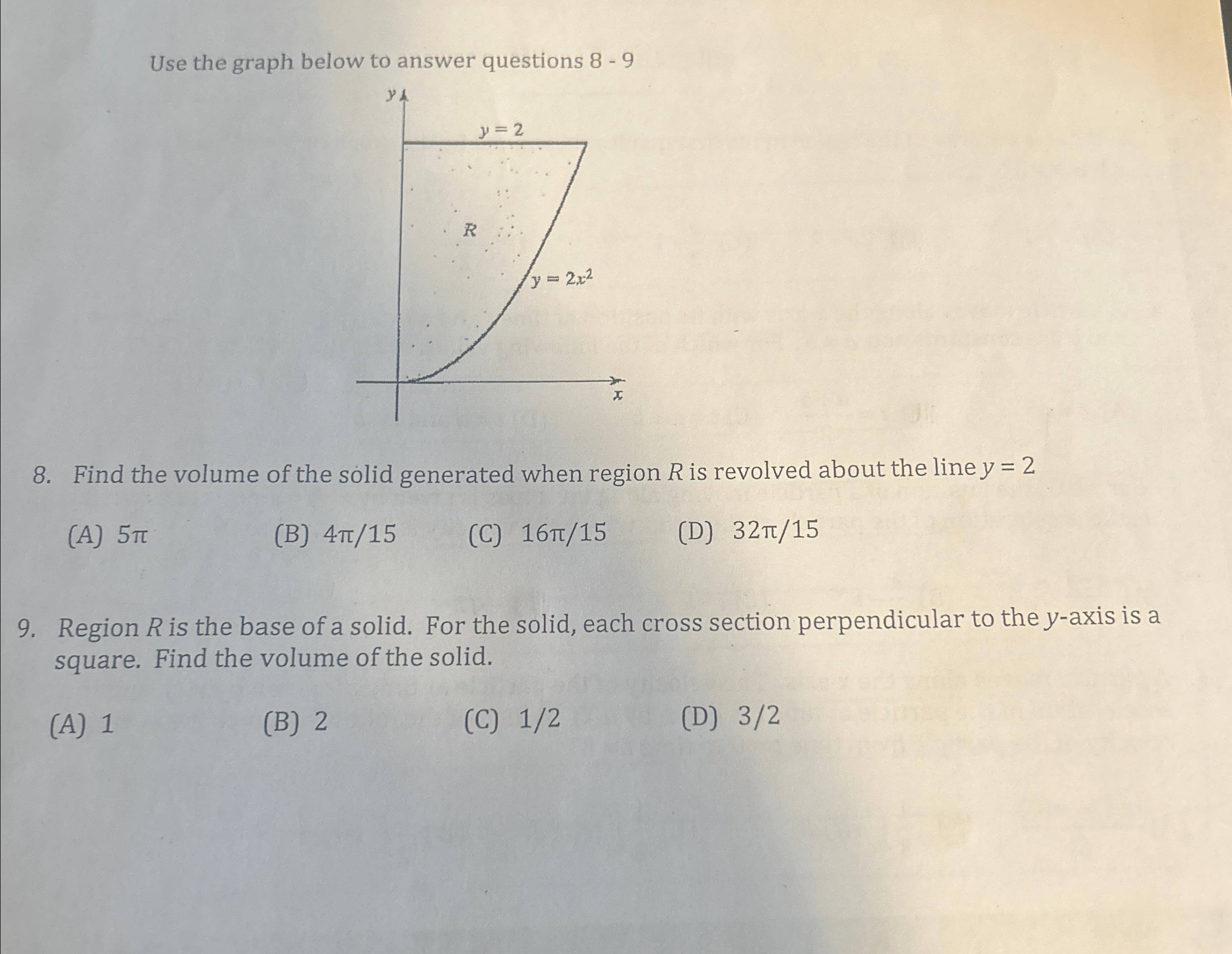 Solved Use the graph below to answer questions 8 - 98. ﻿Find | Chegg.com