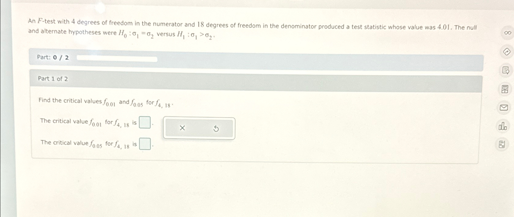 F STATISTIC DEGREES OF FREEDOM NUMERATOR DENOMINATOR visual data 3