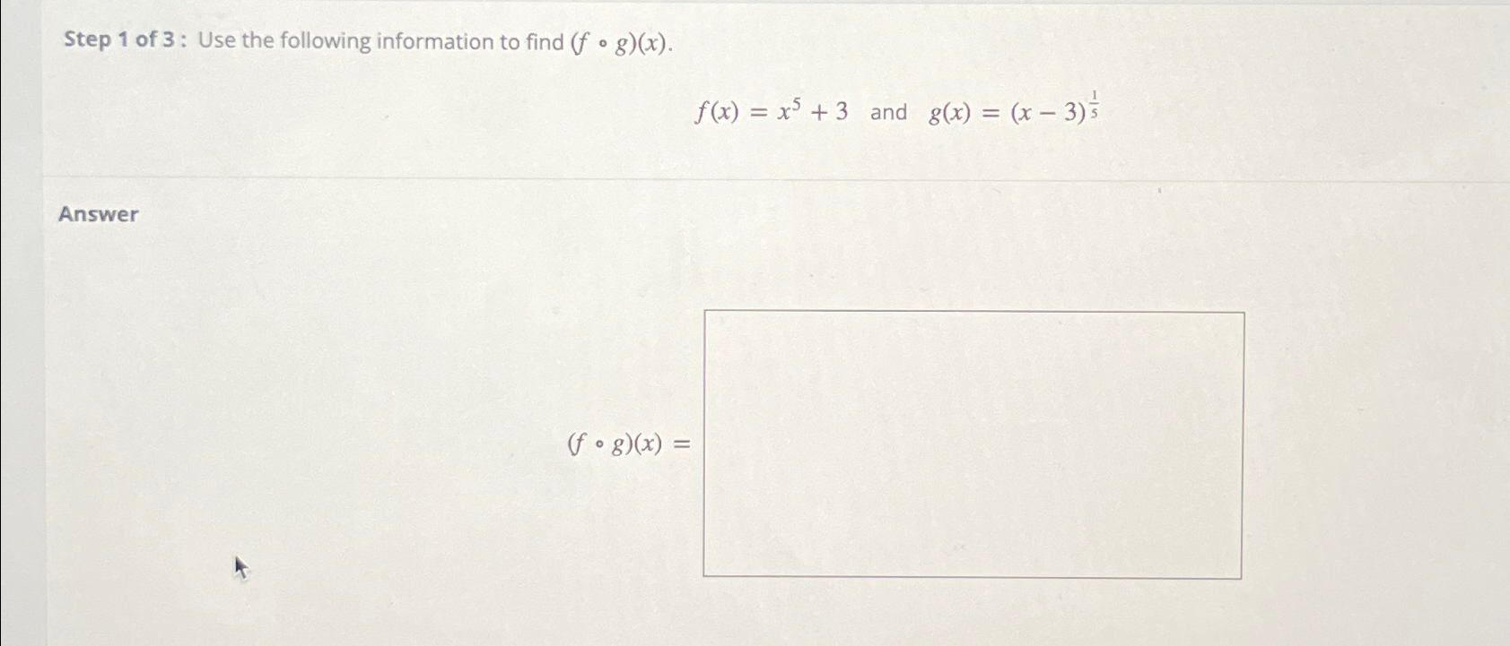 Solved Step 1 ﻿of 3 ﻿: Use the following information to find | Chegg.com