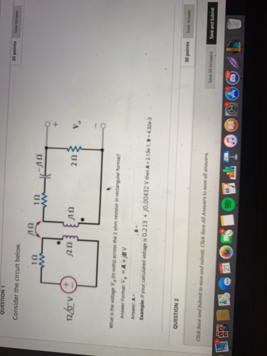 Solved QUESTION 1 Consider the circuit below. 20 points ΠΩ | Chegg.com