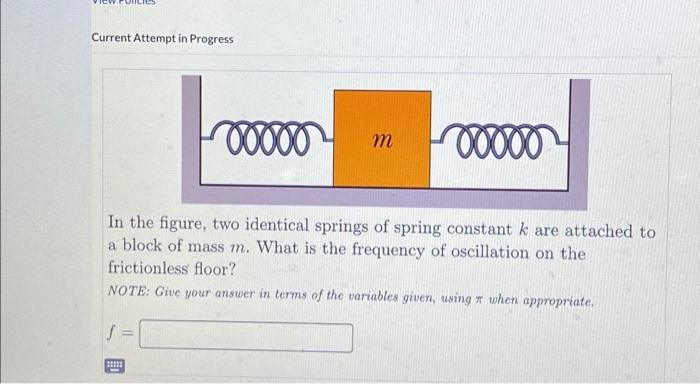 Solved Current Attempt in Progress In the figure, two | Chegg.com
