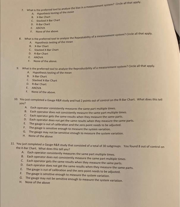 Solved Homework: MSA Name: Date: 135 PART A (1 pt each) 1. A | Chegg.com