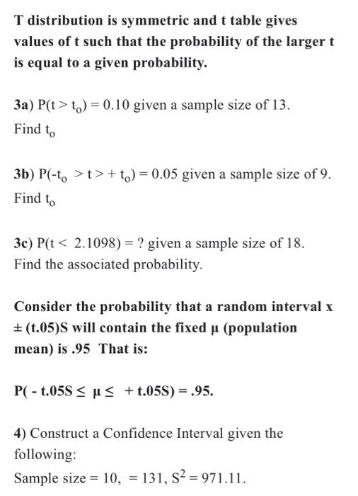 Solved Consider the probability that a random interval x