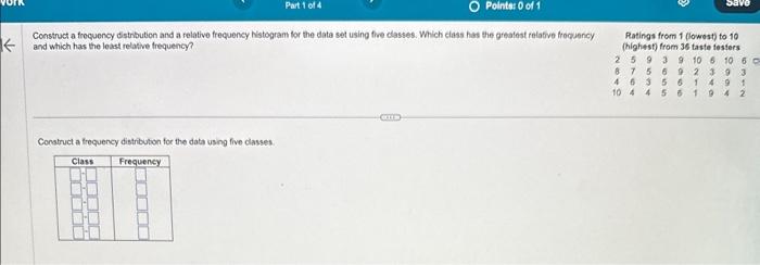 Solved construct a frequency distribution and a relative | Chegg.com