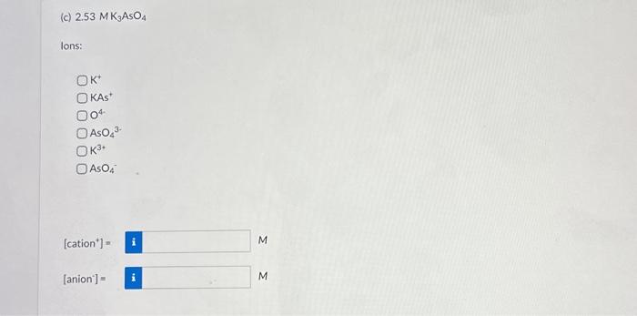Solved Determine the molarity of each of the ions present in | Chegg.com