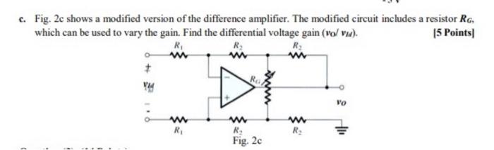Solved c. Fig. 2c shows a modified version of the difference | Chegg.com