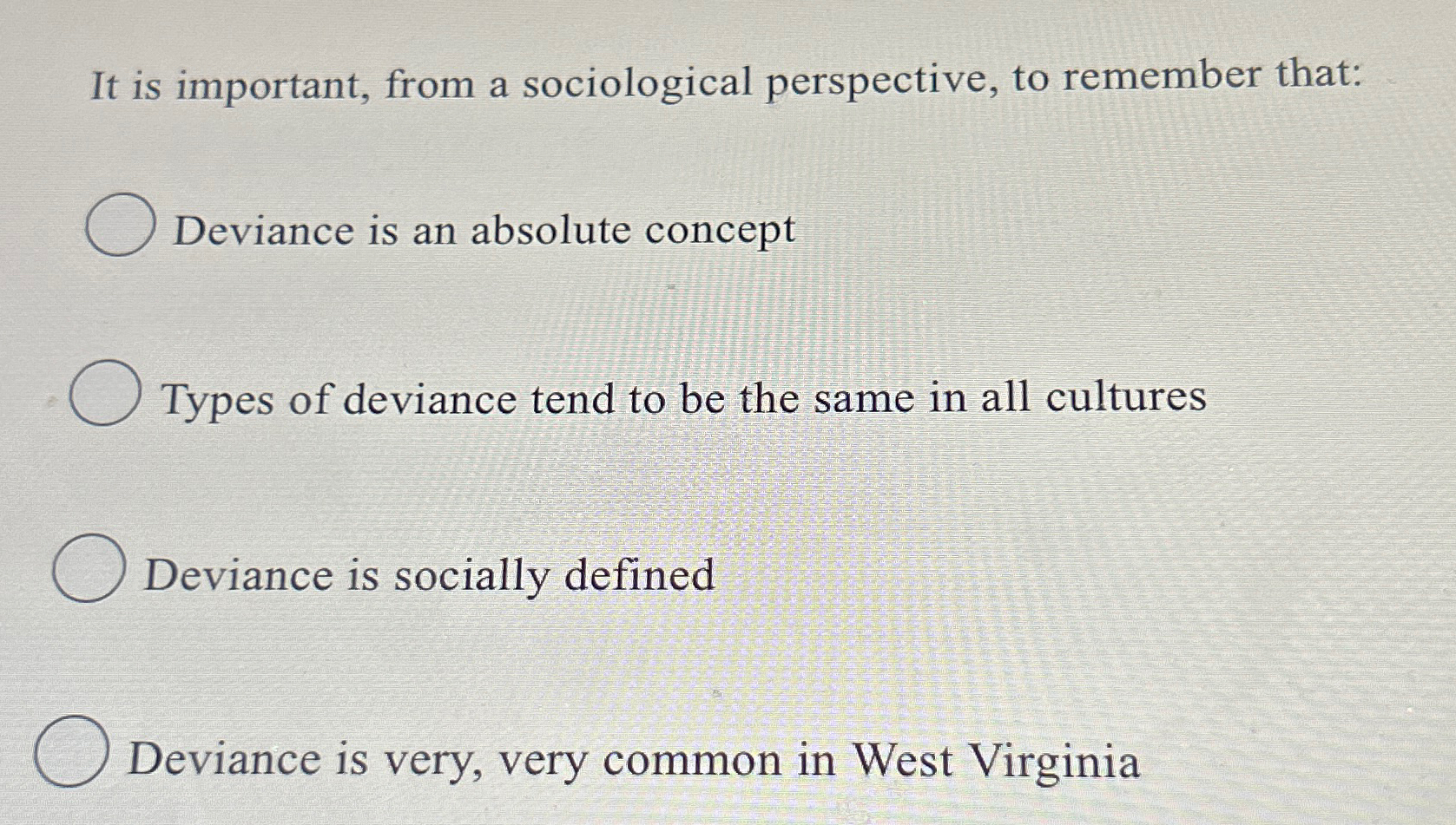 Solved It is important, from a sociological perspective, to | Chegg.com