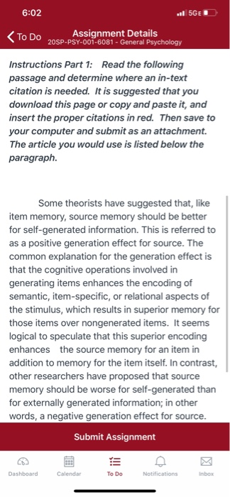 Solved 6 02 5ged To Do Od Assignment Details Chegg Com