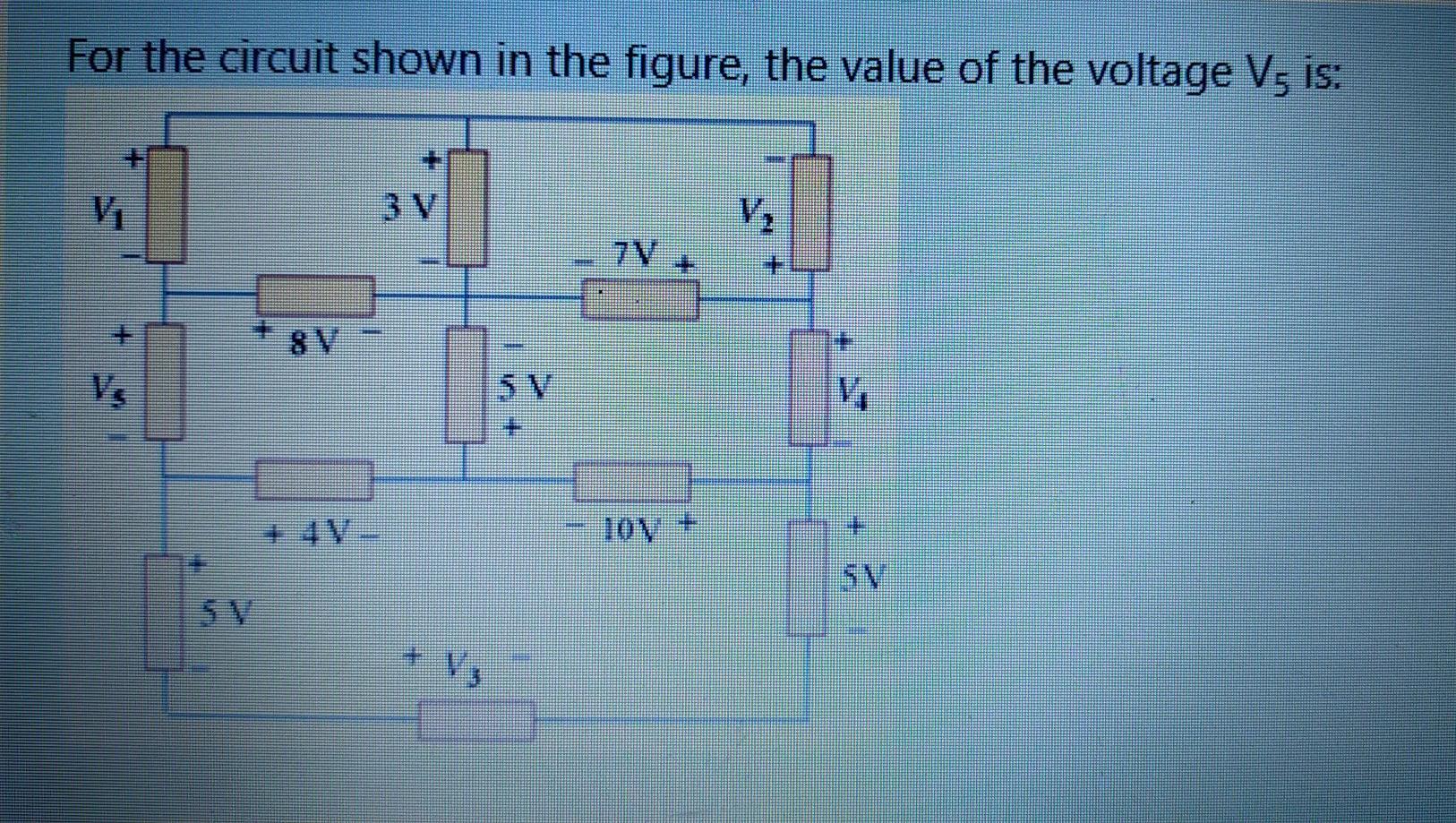 Solved For the circuit shown in the figure, the value of the | Chegg.com