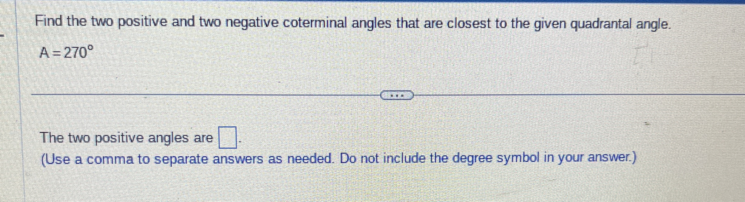 Solved Find the two positive and two negative coterminal | Chegg.com
