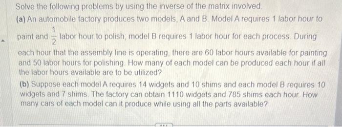 Solved A Manufacturer Produces Three Products, A,B, And C. | Chegg.com