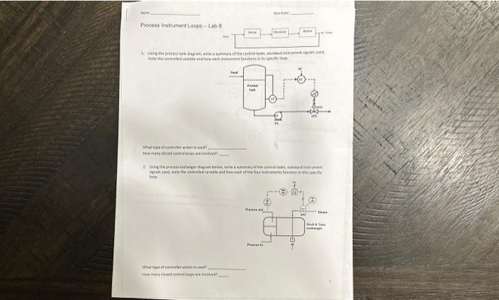 Solved Proces instrumert Locge - Lab: linProcess Instrument | Chegg.com