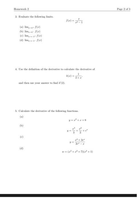 Solved Homework 2 Week 2 (2.6-3.5) Due July 18, 2020 at | Chegg.com