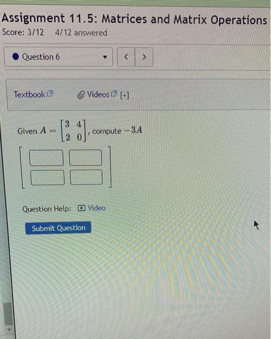 solved assignment matrix