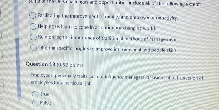 Facilitating the improvement of quality and employee | Chegg.com