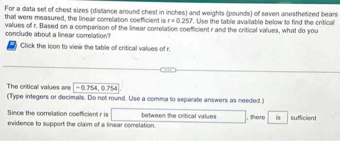 Solved For a data set of chest sizes (distance around chest | Chegg.com