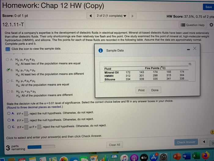 Solved Homework: Chap 12 HW (Copy) Save 2 of 2 (1 complete) | Chegg.com