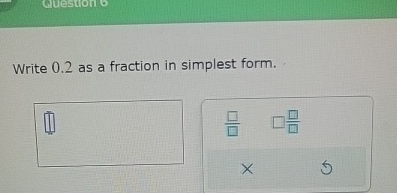 write 0.2 recurring as a fraction in simplest form