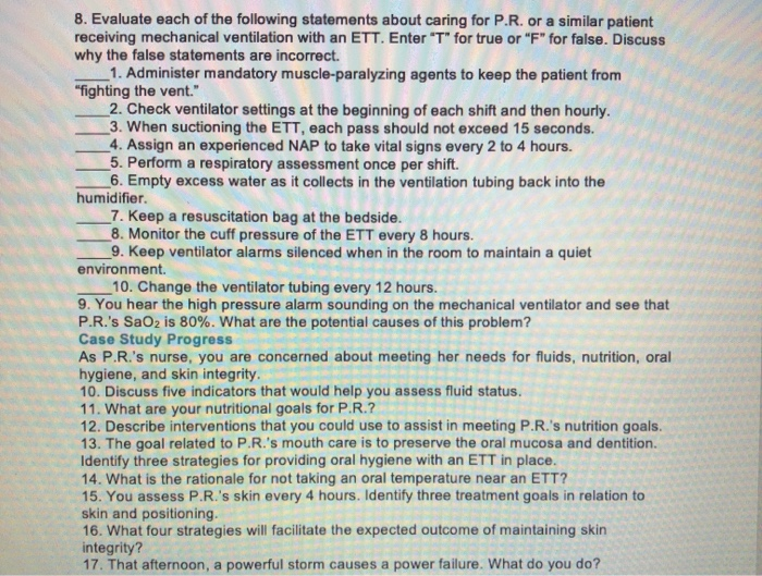 Solved am to maintain a quiet 8. Evaluate each of the | Chegg.com