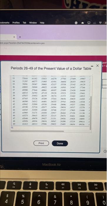 Solved What is the presert value? (fround ts this newhit | Chegg.com
