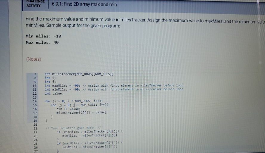 challenge-activity-6-9-1-find-2d-array-max-and-min-find-the-maximum-value-and-minimum-value-in