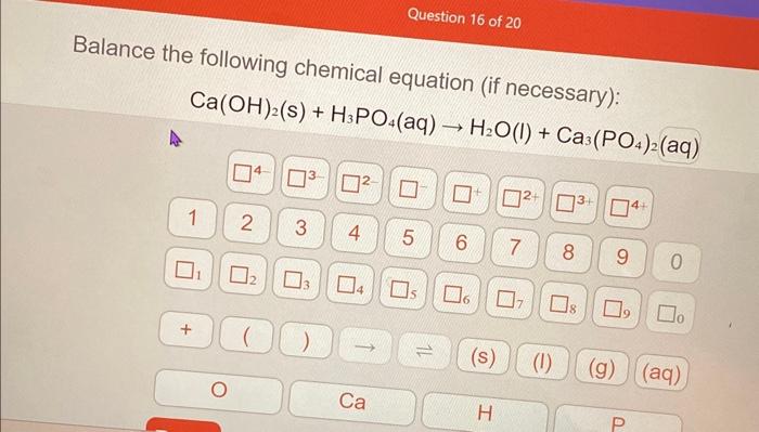 Solved Balance The Following Chemical Equation (if | Chegg.com