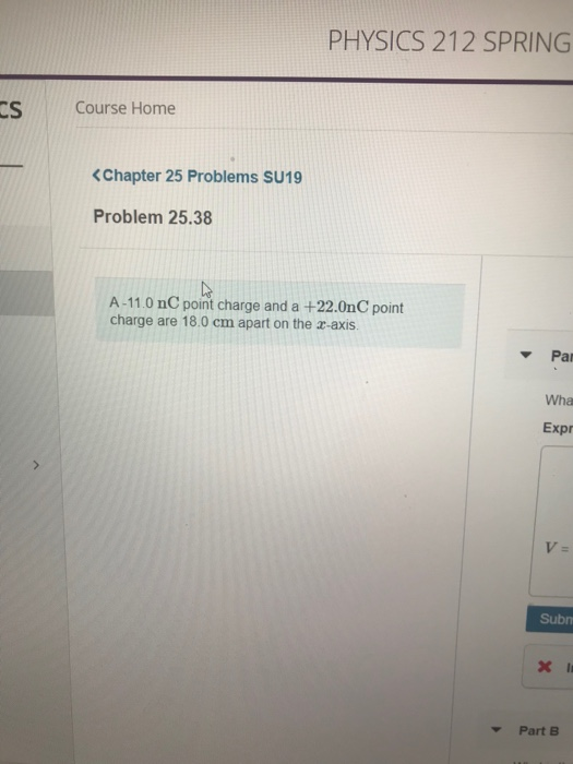 Solved PHYSICS 212 SPRING CS Course Home | Chegg.com