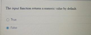 Solved The imput function returns a numeric value by | Chegg.com