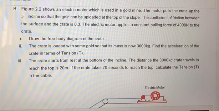 Solved B. Figure 2.2 Shows An Electric Motor Which Is Used | Chegg.com