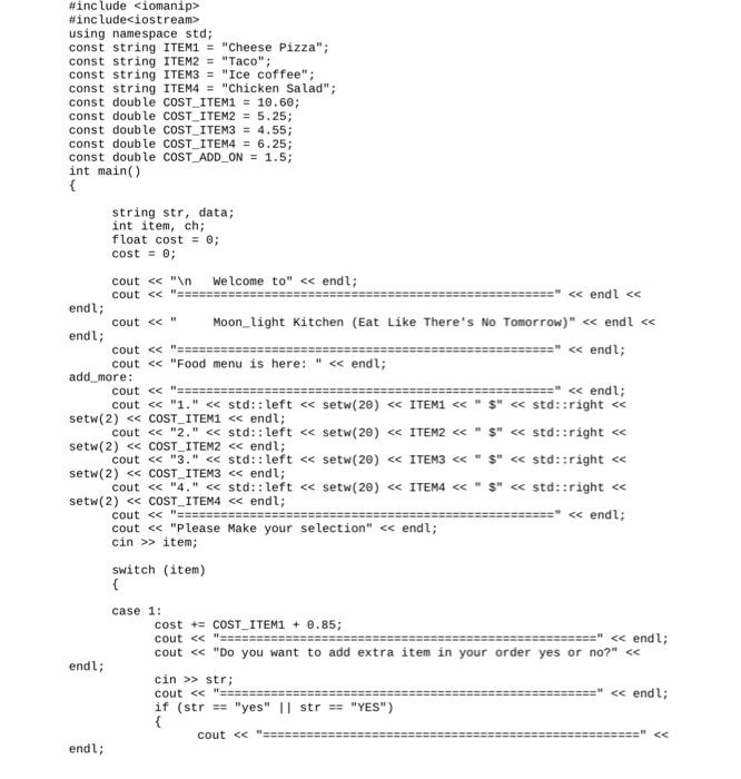 Solved Begin with your corrected code from Program 5B: | Chegg.com