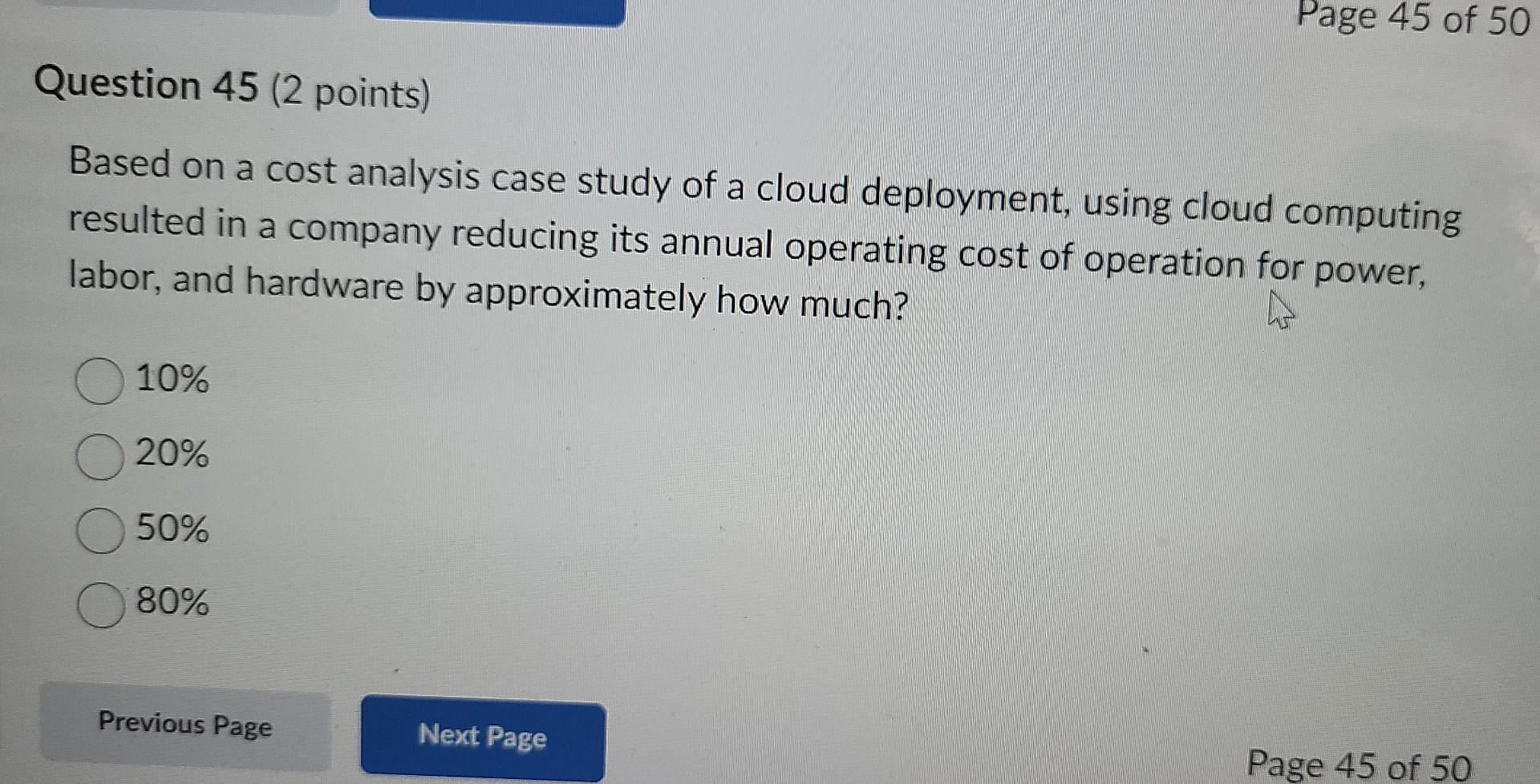 cost analysis case study