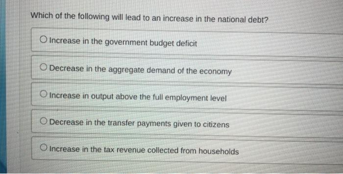 Solved Which of the following will lead to an increase in | Chegg.com