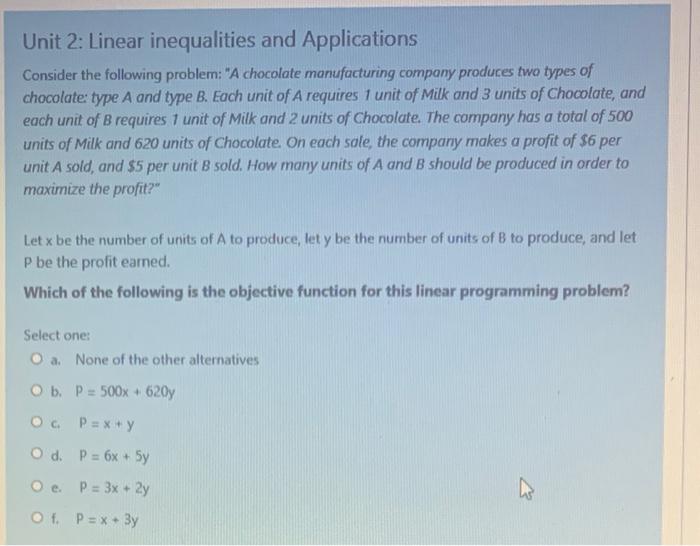 unit inequalities homework 2