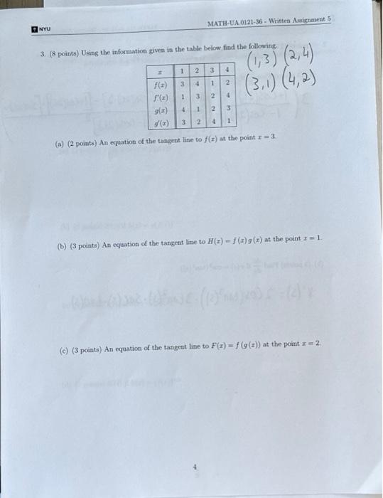 Solved 3. (8 Points) Using The Information Given In The | Chegg.com