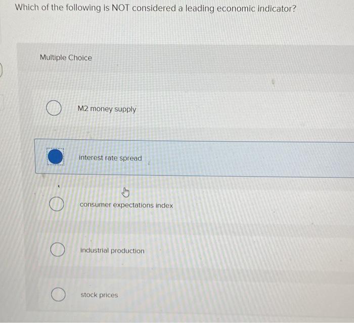 Solved Which of the following is NOT considered a leading | Chegg.com