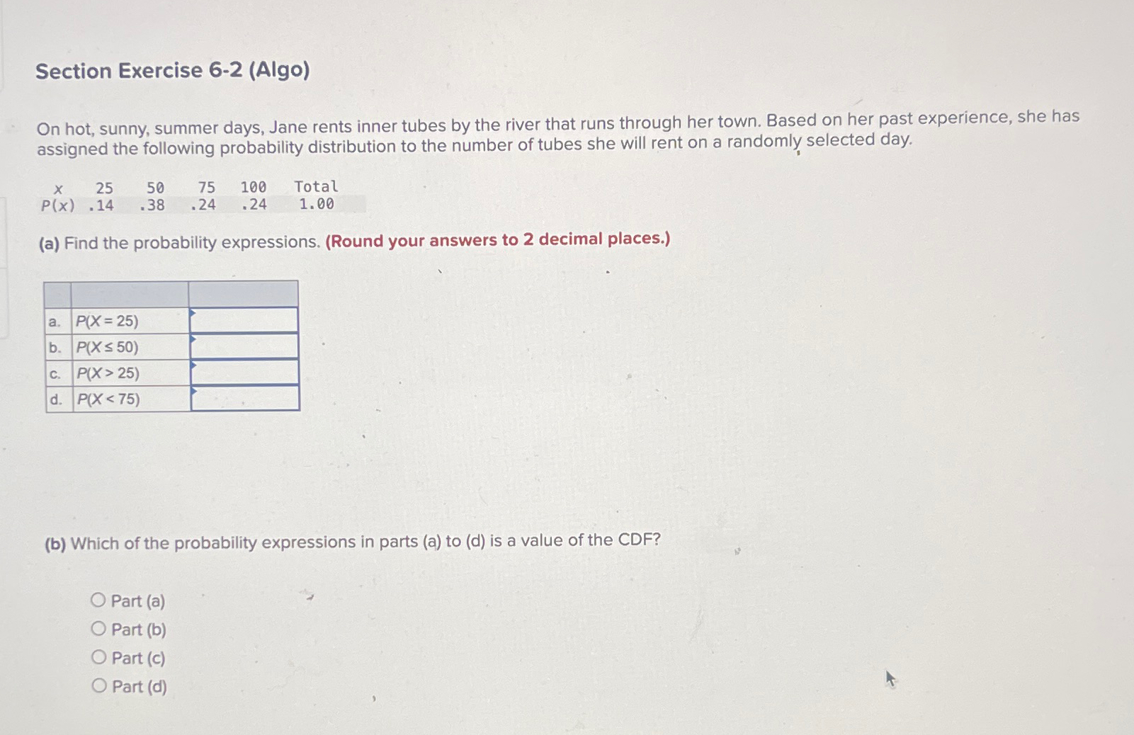 Solved section exercise 6 2 algo on hot sunny summer chegg